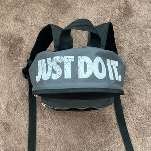 L@@K! NIKE Black Gray Toddler Bookbag